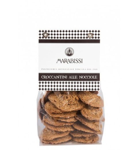 Galletas crujientes de avellanas marabissi croccantini 150 grs