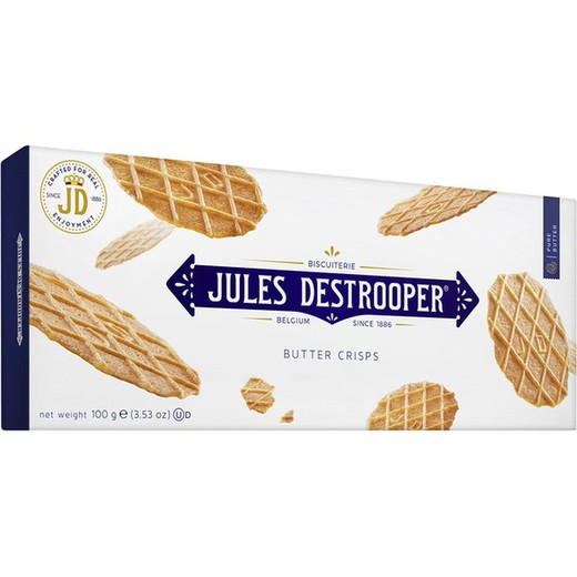Biscoitos de manteiga crocantes Jules Destrooper 100 grs