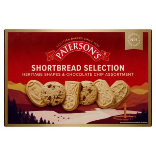 Paterson's Chocolate Chip Shortbread Selection Scottish Cookies 500g