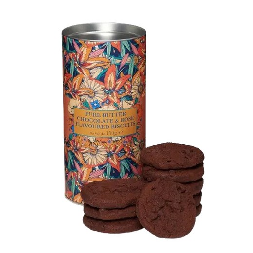 Galletas Frida Kahlo Pure Butter Chocolate & Rose Flavoured Biscuits Tube 150g