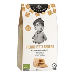 Γενναιόδωρα μπισκότα χωρίς γλουτένη pierre petit beurre 100 γρ.