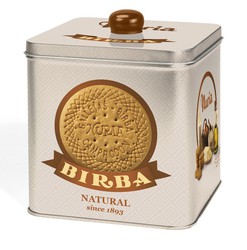Biscoitos originais Nuria lata 580 gramas bege