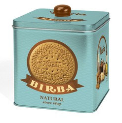 Biscoitos originais Nuria lata 580 gramas turquesa