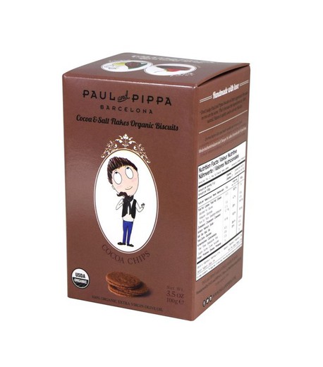 Cookies Paul Pipa Org COCOA CHIPS (Kakao og saltflager)