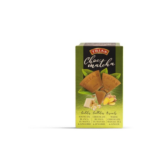 Biscotti trias cioccolato tè matcha 100 gr