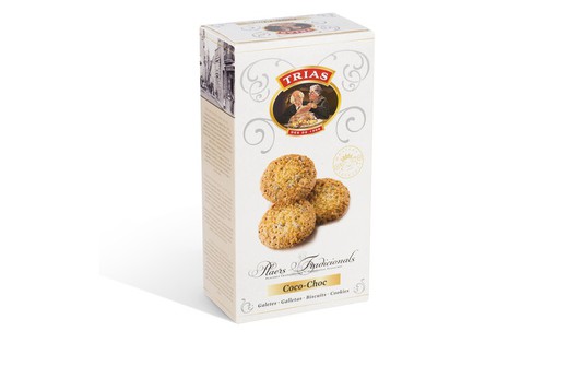 Biscotti trias coco choc confezione da 150 grammi