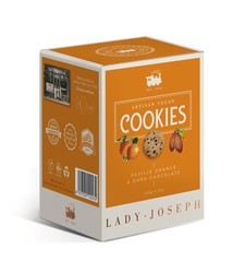 Galletas Veganas Naranja Sevilla & Chocolate Negro Lady Joseph 130 grs