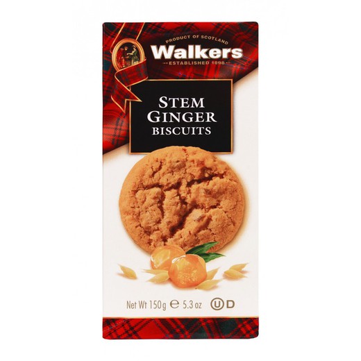 Walkers cookies με τζίντζερ 150 γρ