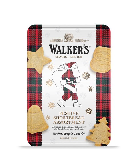 Galletas Walkers Navidad Caja Metálica 250 g Especial Regalo