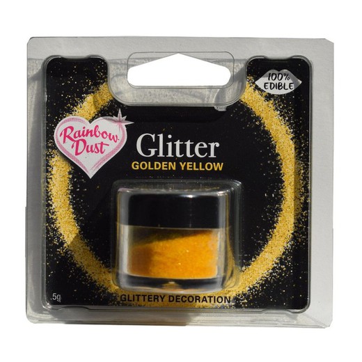 glitter sparkle gold yellow rainbow dust