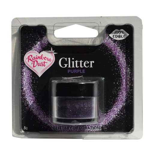 Glitter brillo purple rainbow dust