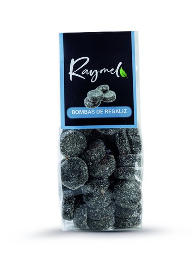 Ręcznie robione cukierki lukrecjowe bębenki 140 gramów Raymel