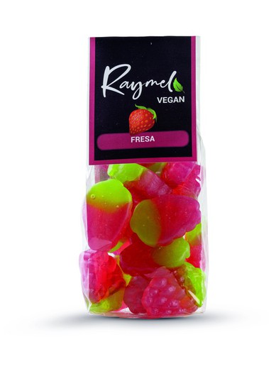 Bonbons végétaliens aux fraises faits à la main 140 grammes Raymel