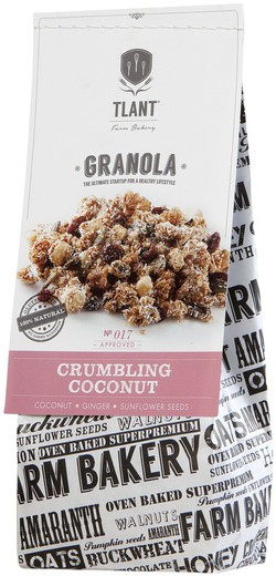 Coconut crumbling granola 300 g gluten free tlant