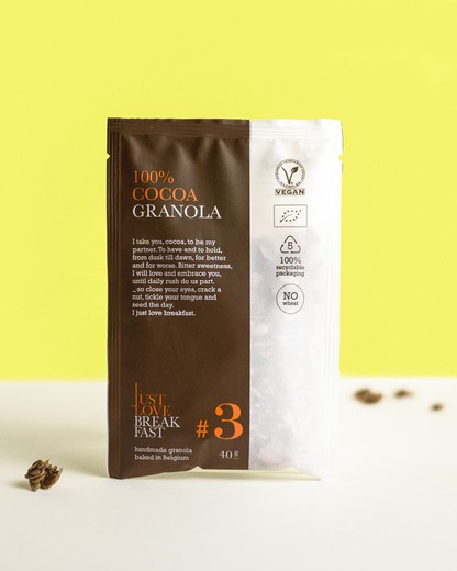 Granola Gourmet Belga cacao 40 g I Just Love Breakfast