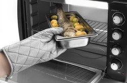 Aluminized Textile Oven Gloves 24 Cm Lacor