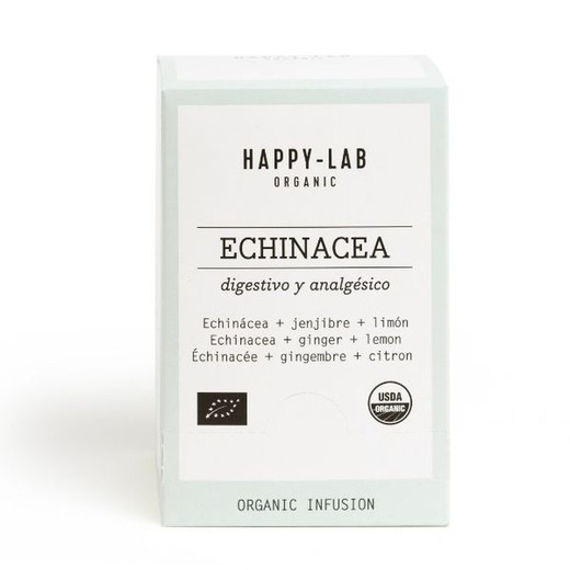 Happy-lab echinacea, lemon and ginger dispenser 25 pyramids