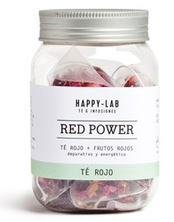 Pote de energia vermelho Happy-lab 14 pirâmides