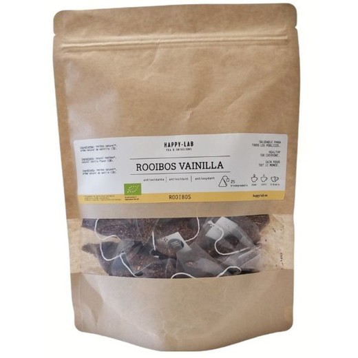 Happy-lab organic vanilla rooibos pack 25 pyramids