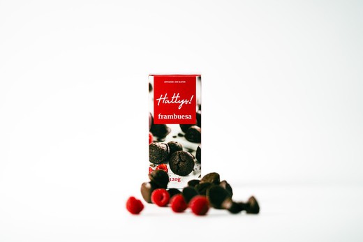 Choklad och hallon Hattys 120 gram jul