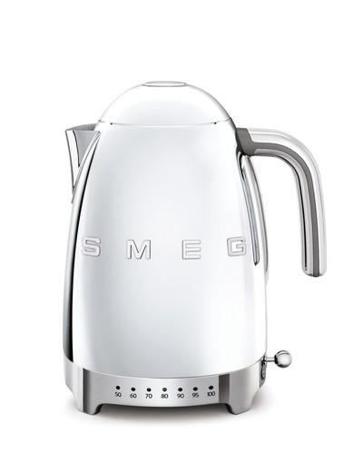 Smeg Kettle 1.7 l Retro Polished Stainless Steel color