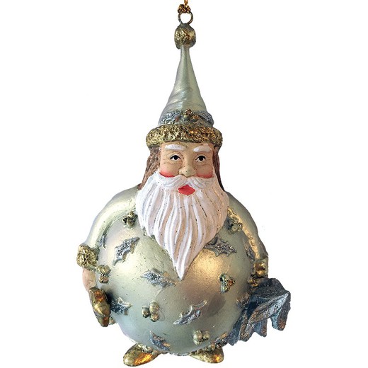 Holly Berry Ball Santa Claus Christmas Decoration Artisan Santa & Co