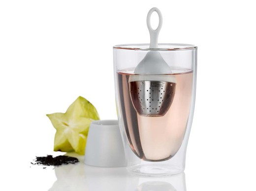 Floating egg infuse light gray tea and infusions adhoc