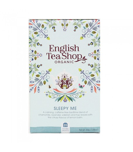Infusão sonolento me loja de chá inglesa