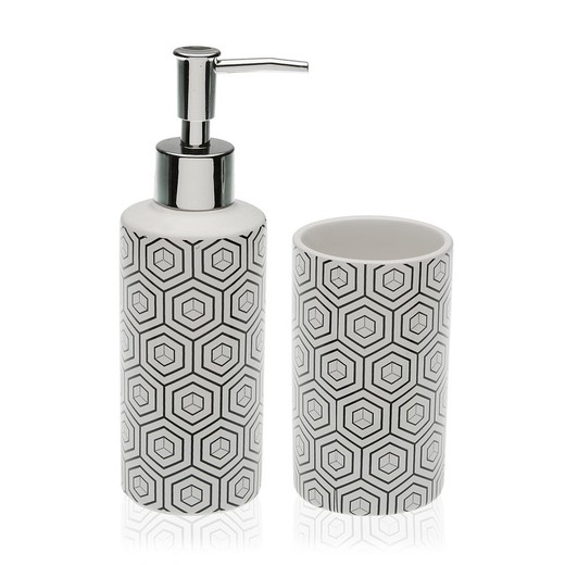 Juego de baño - set dispensador y vaso