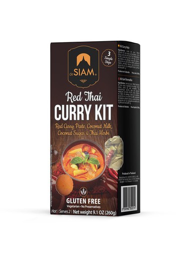 Kit curry rojo de siam 260 grs