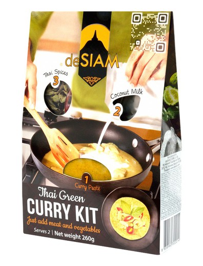 Kit curry verde 180ml comida tailandesa