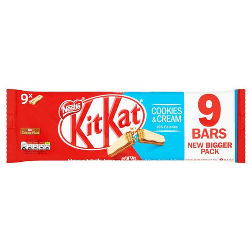 Kit Kat Cookies & Cream 9 uds x 20 grs