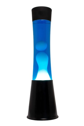 Cyan Tower Lava Lamp - Fissure Black Base Ideel gave