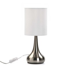 Lámpara de mesa blanca