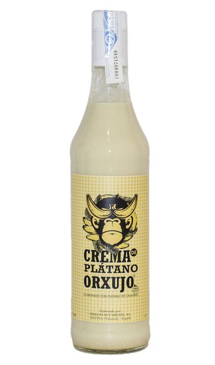 Banana cream liqueur bottle 70 cl orxujo