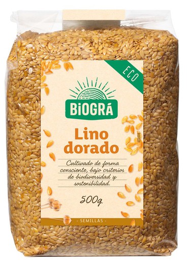 Lino dorado 500g Semillas Ecológicas Biogra