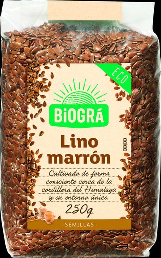 Lino marrón 250g Semillas Ecológicas Biogra