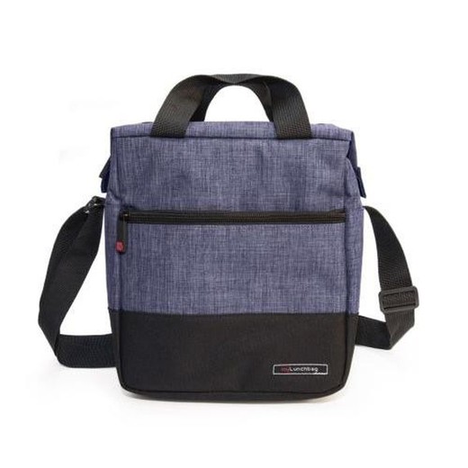 Lunchbag bag for food urban blue iris