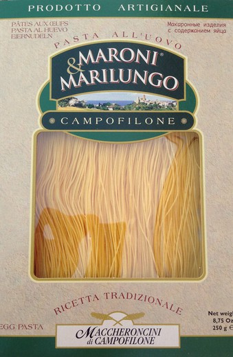 Maccheroncini 250 g pasta italiana al marilungo