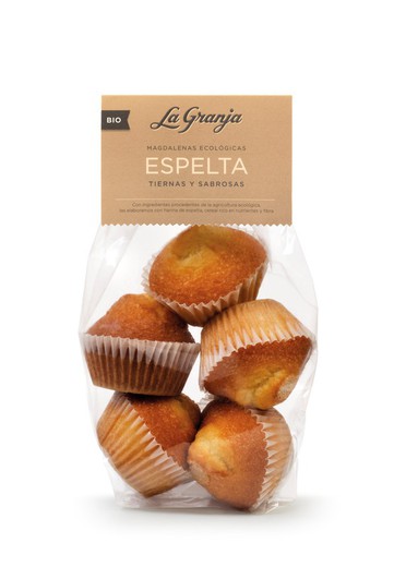 Giant organic spelled muffins 325g La Granja