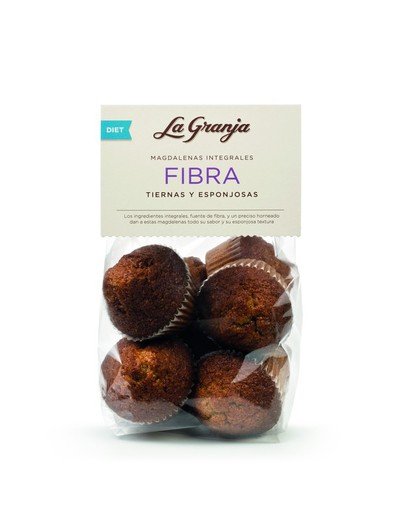 Muffins aux grains entiers avec fibres 250g régime sans sucre ajouté de la ferme