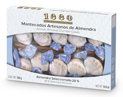 Ambachtelijke amandelmantecados 300g merk 1880