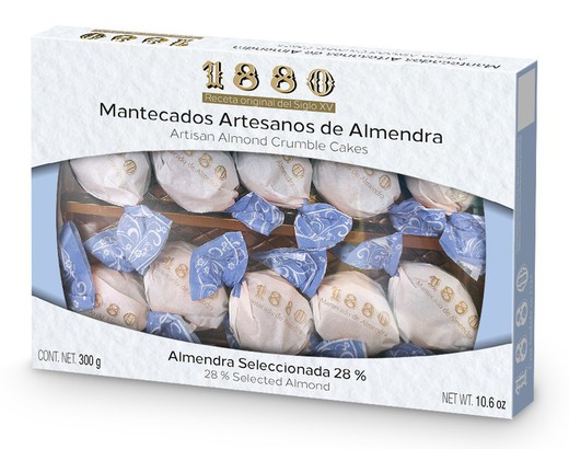 Mantecados Artesanos de Almendra 300g Marca 1880