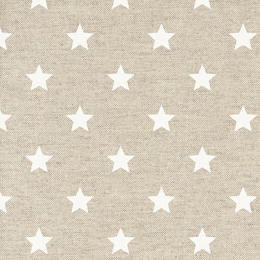 Stain-resistant tablecloth 140x200 white stars