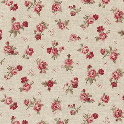 Mantel antimanchas 140x250 daisy red