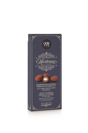 Μαύρη σοκολάτα Marlona Catania mi&cu πραλίνα 100 γρ