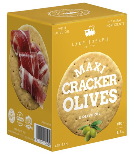 Maxi Cracker Olivas Verdes Lady Joseph 150 grs
