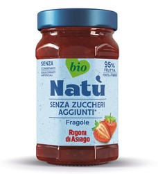 Mermelada Natural Bio Fresa Sin Azúcar Natú Rigoni 240 Grs