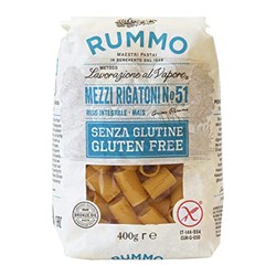 Mezzi rigatone glutenfri pasta rummo 400 grs