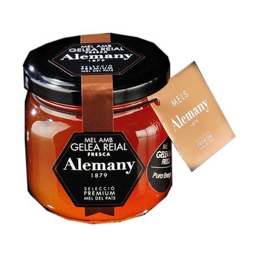 Honning med Royal Jelly 250 gram Alemany